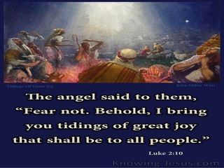 Luke 2:10 Message of Great Joy (devotional)08:27 (navy)